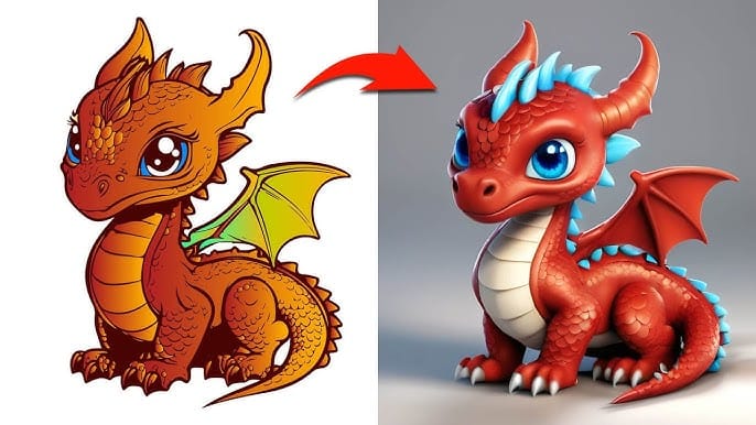 Serviciu Scanare 3D cu AI image to 3d mesh