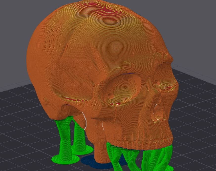 Serviciu Scanare 3D cu AI mesh scanat in slicer